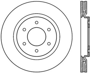 StopTech Power Slot 08-09 Infiniti QX4/QX56 / 07-09 Nissan Armada Right Front Slotted Cryo Rotor