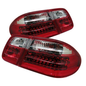 Xtune Mercedes Benz W210 E-Class 96-02 LED Tail Lights Red Clear ALT-CL-MBW210-LED-RC