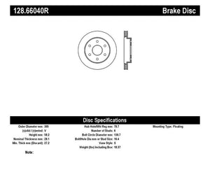 StopTech Drilled Sport Brake Rotor