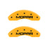 MGP 4 Caliper Covers Engraved Front & Rear MOPAR Yellow finish black ch