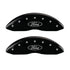 MGP 4 Caliper Covers Engraved Front & Rear MGP Black finish silver ch