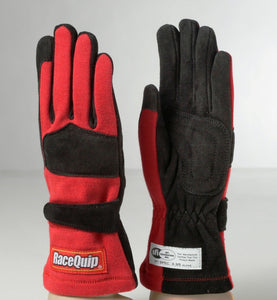 RaceQuip Red 2-Layer SFI-5 Glove - Large