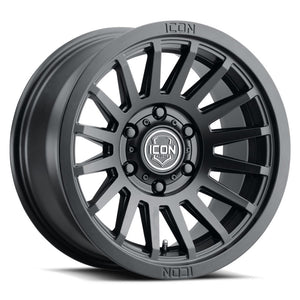 ICON Recon SLX 17x8.5 6x5.5 BP 25mm Offset 5.75in BS 95.1mm Bore Satin Black Wheel