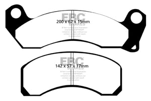 EBC 79-81 Ford Crown Victoria Redstuff Front Brake Pads