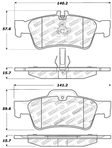 StopTech Performance Mercedes Benz Rear Brake Pads