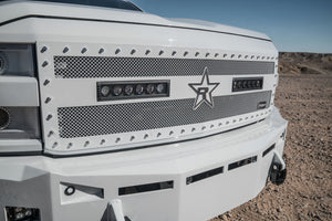 RBP RX-3 Midnight Edition Black LED Bar Grille (Studded) 15-17 Chevy Silverado HD 2500/3500