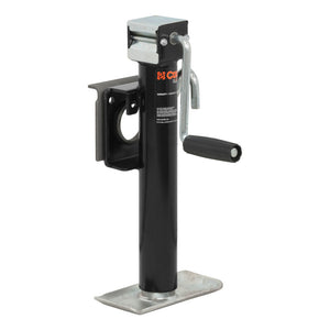 Curt Bracket-Mount Swivel Jack w/Side Handle (2000lbs 10in Travel)