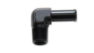 Vibrant 3/4 NPT to 3/4in Barb Straight Fitting 90 Deg Adapter - Aluminum