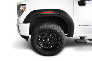 Bushwacker 20-21 GMC Sierra 3500 HD Extend-A-Fender Style Flares Front 2pc - Black