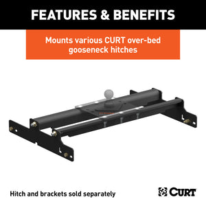 Curt 94-01 Dodge Ram 3500 Over-Bed Gooseneck Installation Brackets