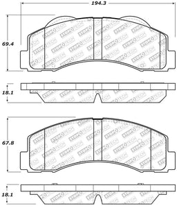 StopTech Street Select Brake Pads - Front/Rear