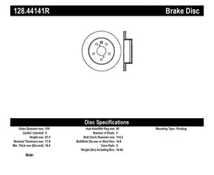 StopTech 06-09 Lexus IS350 / 07-11 GS350 2WD Drilled Right Rear Rotor