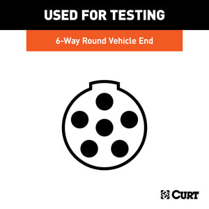 Curt 6-Way Round Connector Tester