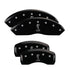MGP 4 Caliper Covers Engraved Front & Rear Tiffany Snake Black finish silver ch