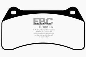 EBC 03-06 Jaguar XJR 4.2 Supercharged Yellowstuff Front Brake Pads