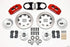 Wilwood Dynapro 6 Front Hub Kit 12.19in Red 37-48 Ford Psgr. Car Spindle