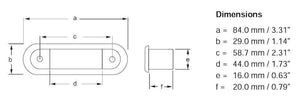 Hella Step Lamp 1X2 Wwht Md12/24 Ss Rim 2Xt