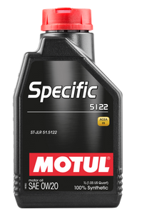 Motul 1L OEM Synthetic Engine Oil ACEA A1/B1 Specific 5122 0W20