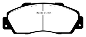 EBC 97 Acura CL 3.0 Yellowstuff Front Brake Pads