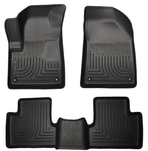 Husky Liners 14 Jeep Cherokee WeatherBeater Black Front and Second Seat Floor Liners