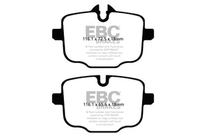 EBC 10+ BMW 535i 3.0 Turbo (F10) Greenstuff Rear Brake Pads