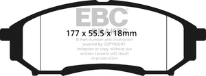 EBC 05-07 Ford F250 (inc Super Duty) 5.4 (2WD) Ultimax2 Rear Brake Pads