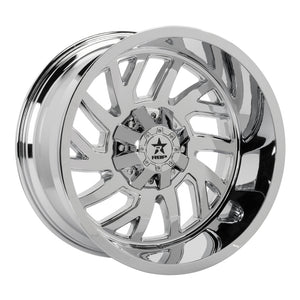 RBP 65R Glock 22x12 6x135/139.7 BP / 4.75 BS -44mm Offset 87mm CB (Hub Centric) Chrome Wheel