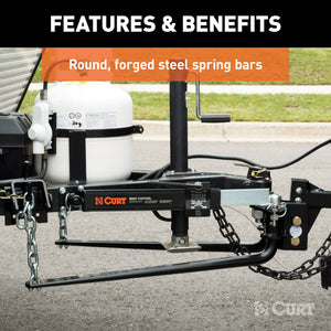 Curt MV Round Bar Weight Distribution Hitch (10000-14Klbs 31-3/16in Bars)