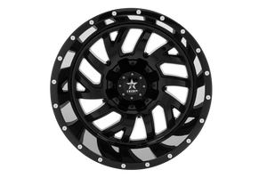 RBP 65R Glock 22x14 8x180 BP / 4.5 BS -76mm Offset 124.1mm CB (Hub Centric) Gloss Black Wheel