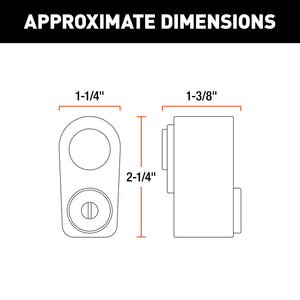 Curt Spare Tire Lock (Chrome)