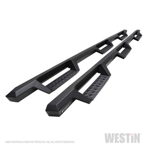 Westin/HDX 19-20 Ram 2500/3500 Crew Cab (8ft Bed) Drop Wheel to Wheel Nerf Step Bars - Txt Black