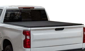 Access LOMAX Pro Series Tri-Fold Cover 07-19 Toyota Tundra 5ft6in Bed (Deck Rail) - Blk Diamond Mist