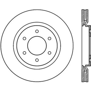 StopTech Power Slot 08-09 Infiniti QX4/QX56 / 07-09 Nissan Armada Left Front Slotted Cryo Rotor