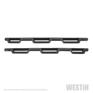 Westin 14-18 Chevrolet Silverado 1500 DC 6.5ft Bed HDX Drop W2W Nerf Step Bars - Tex. Blk