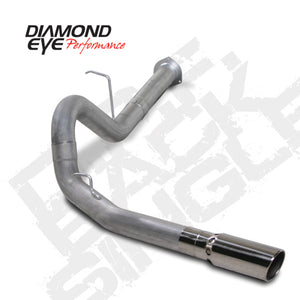 Diamond Eye KIT 4in DPF-BACK SGL AL 07.5-10 CHEVY 6 6L 2500/3500 PCKGD BX46X14X14OD EL-PL