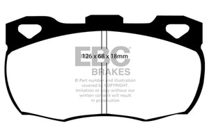 EBC 92-97 Land Rover Defender Ultimax2 Front Brake Pads