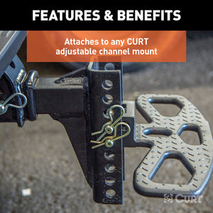 Curt Adjustable Channel Mount Hitch Step