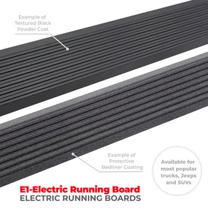 Go Rhino 14-23 Toyota 4Runner 4dr E-BOARD E1 Electric Running Board Kit (No Drill) - Tex. Blk