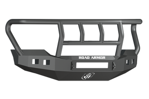 Road Armor 11-16 Ford F-250 Stealth Front Bumper w/Titan II Guard Standard Flare - Tex Blk