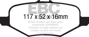 EBC 13+ Ford Explorer 3.5 Twin Turbo 4WD Extra Duty Rear Brake Pads