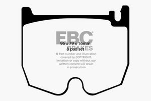 EBC 03-06 Mercedes-Benz CL55 AMG 5.4 Supercharged Yellowstuff Front Brake Pads