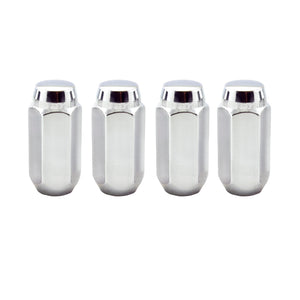 McGard Hex Lug Nut (Cone Seat) M14X1.5 / 13/16 Hex / 1.945in. Length (4-Pack) - Chrome