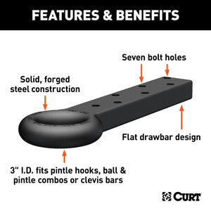 Curt Lunette Eye Drawbar (22000lbs 3in I.D.)