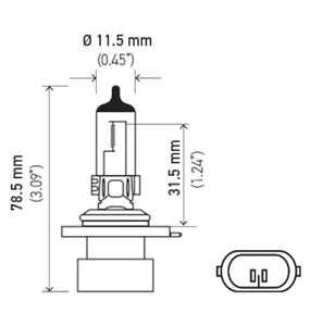 Hella Bulb 9006XS/HB4A 12V 55W P22d T4