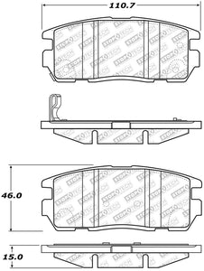 StopTech Street Select Brake Pads w/Hardware - Rear