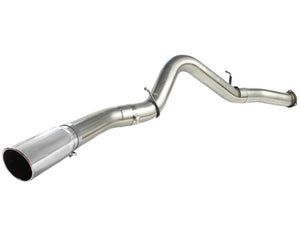 aFe MACHForce XP Exhaust 5in DPF-Polished, GM Diesel Trucks 07.5-10 V8-6.6L 9(td) LMM