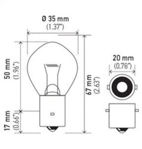 Hella Bulb 660 12V 60W Ba20S B11