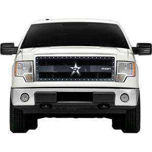 RBP RX-3 Series Studded Frame 1pc. Grille 17-18 Ford Super Duty F250/F350 w/Front Camera - Black