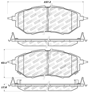 StopTech Performance 05-08 Legacy 2.5 GT Front Brake Pads