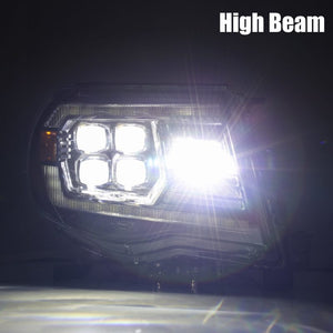 AlphaRex 05-11 Toyota Tacoma NOVA LED Projector Headlights Plank Style Chrome w/Activation Light/DRL